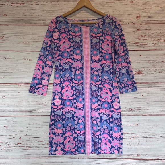 Lilly Pulitzer Marlowe Dress in Iris Blue Werk It Sz XS - Picture 4 of 11